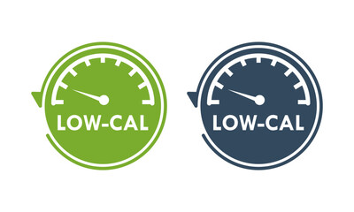 Low calories design logo template illustration