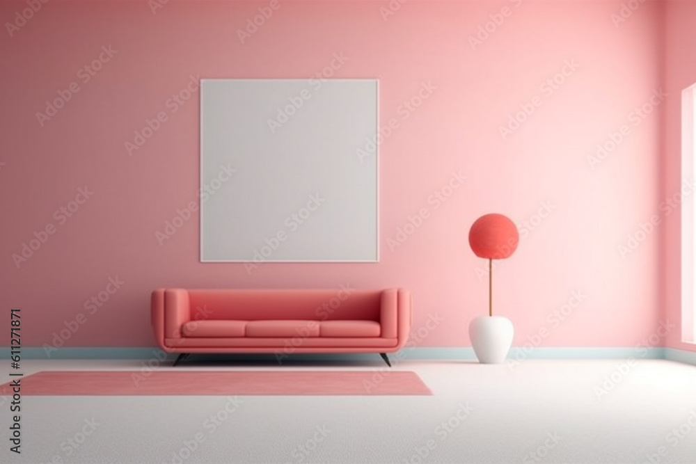 Poster   A minimalist composition characterized by clean lines, simplicity, and a limited color palette, creating a sense of harmony and tranquility. Generative AI technology.
