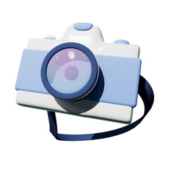 3d cartoon render illustration  camera
