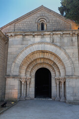 Roman Monastery of Sant Miquel  in Poble Espanyol, Barcelona, Spain