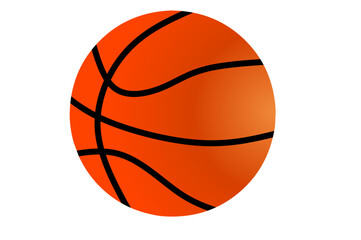 basketball ball isolated on white