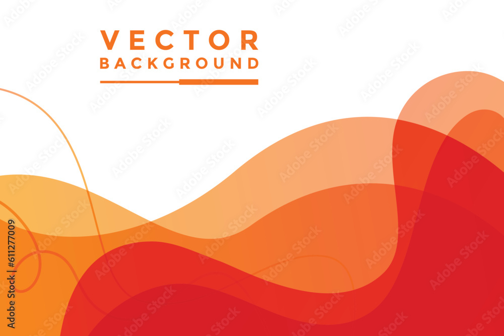 Poster orange background vector illustration lighting effect graphic for text and message board design info