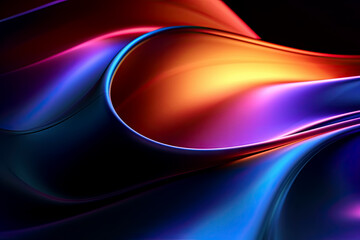 Obraz premium Iridescent fluid abstract wallpaper 