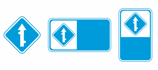 vector intersection traffic signs and templates