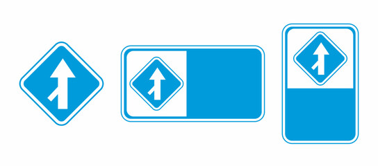 vector intersection traffic signs and templates