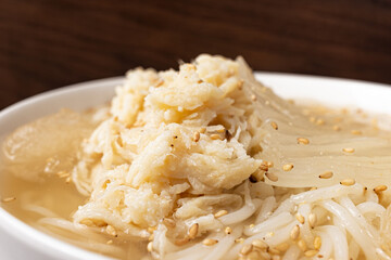 Korean Cold Noodles with Chicken Chicken Naengmyeon