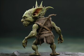 Obraz premium Goblin forest character. Generate Ai