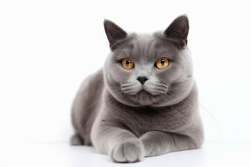 Grey cat background. Generate Ai