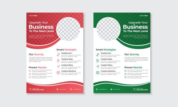 Modern vector template design for flyer, annual business report, poster, portfolio, brochure cover modern layout with place for photo background, a4 size half page print ready leaflet, easy to edit
