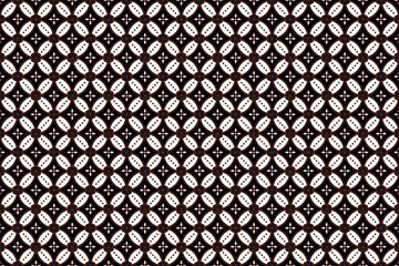 kawung batik vector, traditional javanese ornament pattern