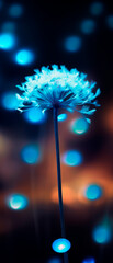 Blaue Blume - Format 9:21 für Smartphone Hintergrund