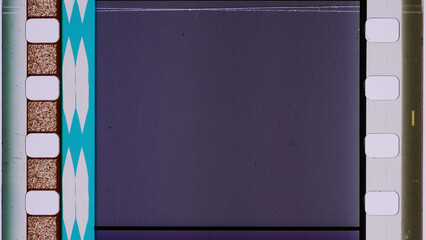 Violet Film Frame Overlay Element