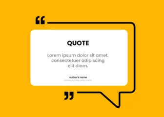 Foto op Canvas 3D bubble testimonial banner, quote, infographic. Social media post template designs for quotes. Empty speech bubbles, quote bubbles and text box. Vector Illustration EPS10. © Carkhe
