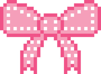 Bow or ribbon Pixel art vector image