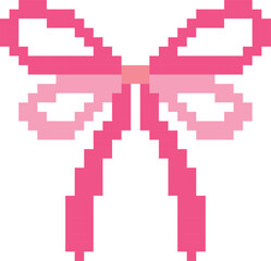Bow or ribbon Pixel art vector image