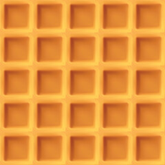 Naklejka premium a belgian realistic design waffle back seamless