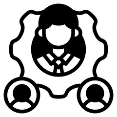 Hierarchy icon isolated useful for business, company, corporate, money and finance design element