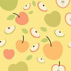 seamless pattern with apples