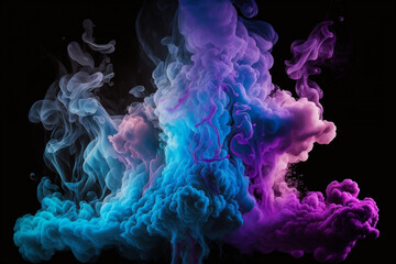 colorful smoke generated using ai