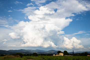 landscape with clouds