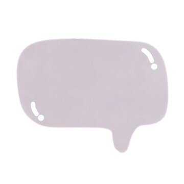 white speech bubble
