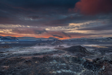 Krafla landscape near Myvatn (Iceland landscapes)