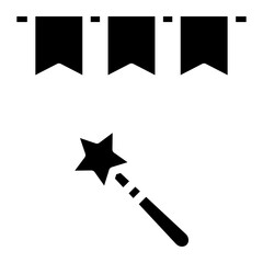 party decoration glyph 