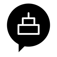 birthday cake glyph 