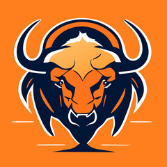 Head of Bison symbol.It's for fighter concept