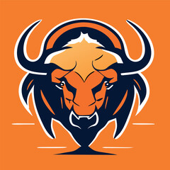 Head of Bison symbol.It's for fighter concept