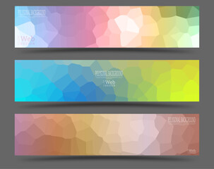 Colored polygonal background. Design template for poster, banner, interior and creative ideas