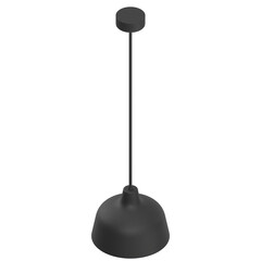 3D rendering illustration of a pendant lamp