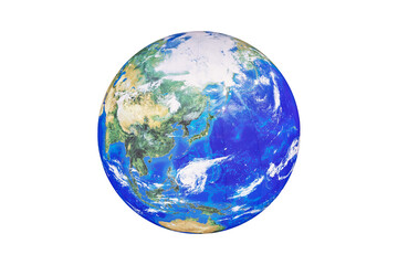 日本列島を中心とした地球のイメージ