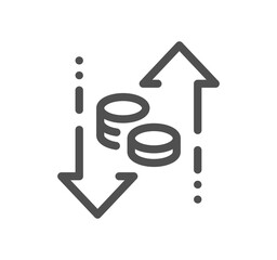 Energy related icon outline and linear symbol.