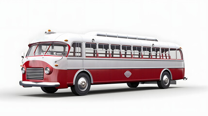 bus isolated on white