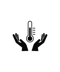 hand holding temp icon, vector best flat icon.