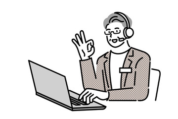 man call center agent