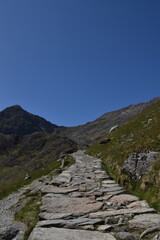 a walk along the miners trail going up Snowdon, the highest mountain in wales