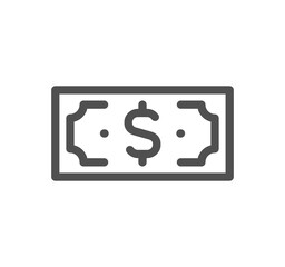 Finance related icon outline and linear symbol.