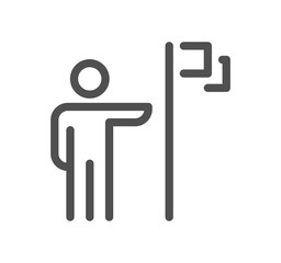 Finance related icon outline and linear symbol.