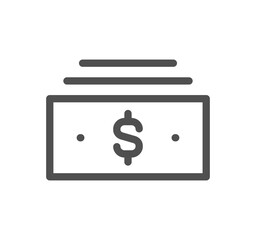 Finance related icon outline and linear symbol.