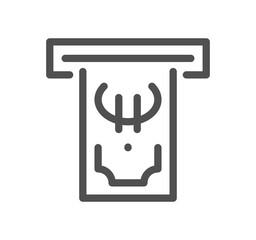 Finance related icon outline and linear symbol.