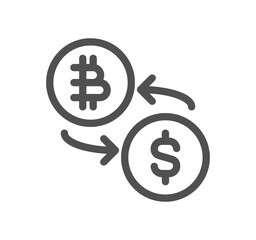 Finance related icon outline and linear symbol.