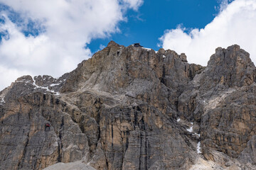 Fototapeta premium Landscape of mount Lagazuoi in the dolomites