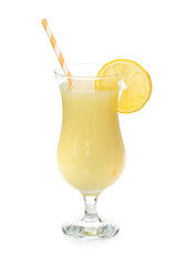 Lemon juice with a slice of lemon