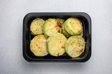 garnish in black boxes. Delivery.