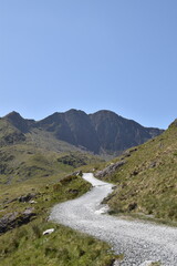 a walk along the miners trail going up Snowdon, the highest mountain in wales
