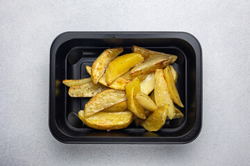 garnish in black boxes. Delivery.