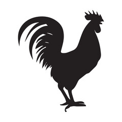 A roaster vector Silhouette Illustration.