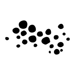 abstract blot ink stroke element